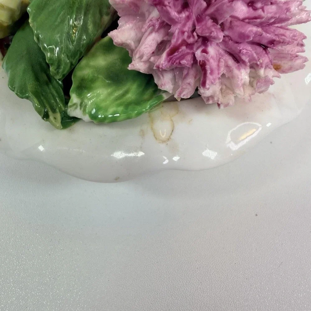 Bone China Salt & Pepper Shakers And Candle‎ Holder Set Carbation & Roses Radnor